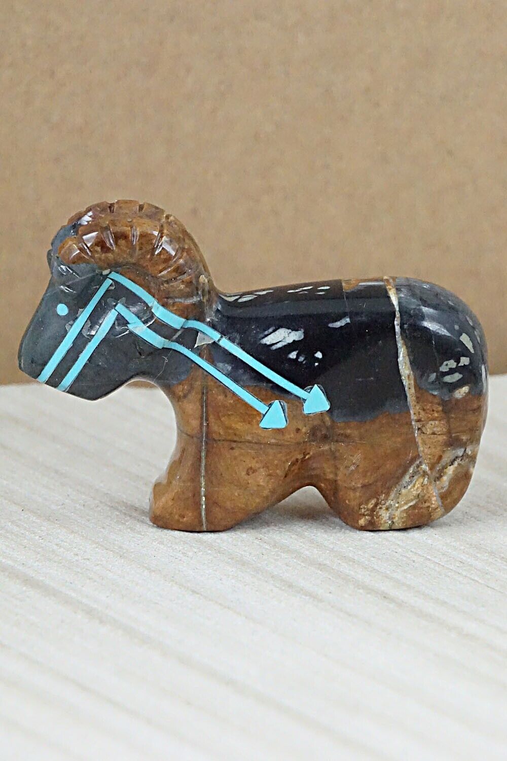 Ram Zuni Fetish Carving - Rodney Laiwakete