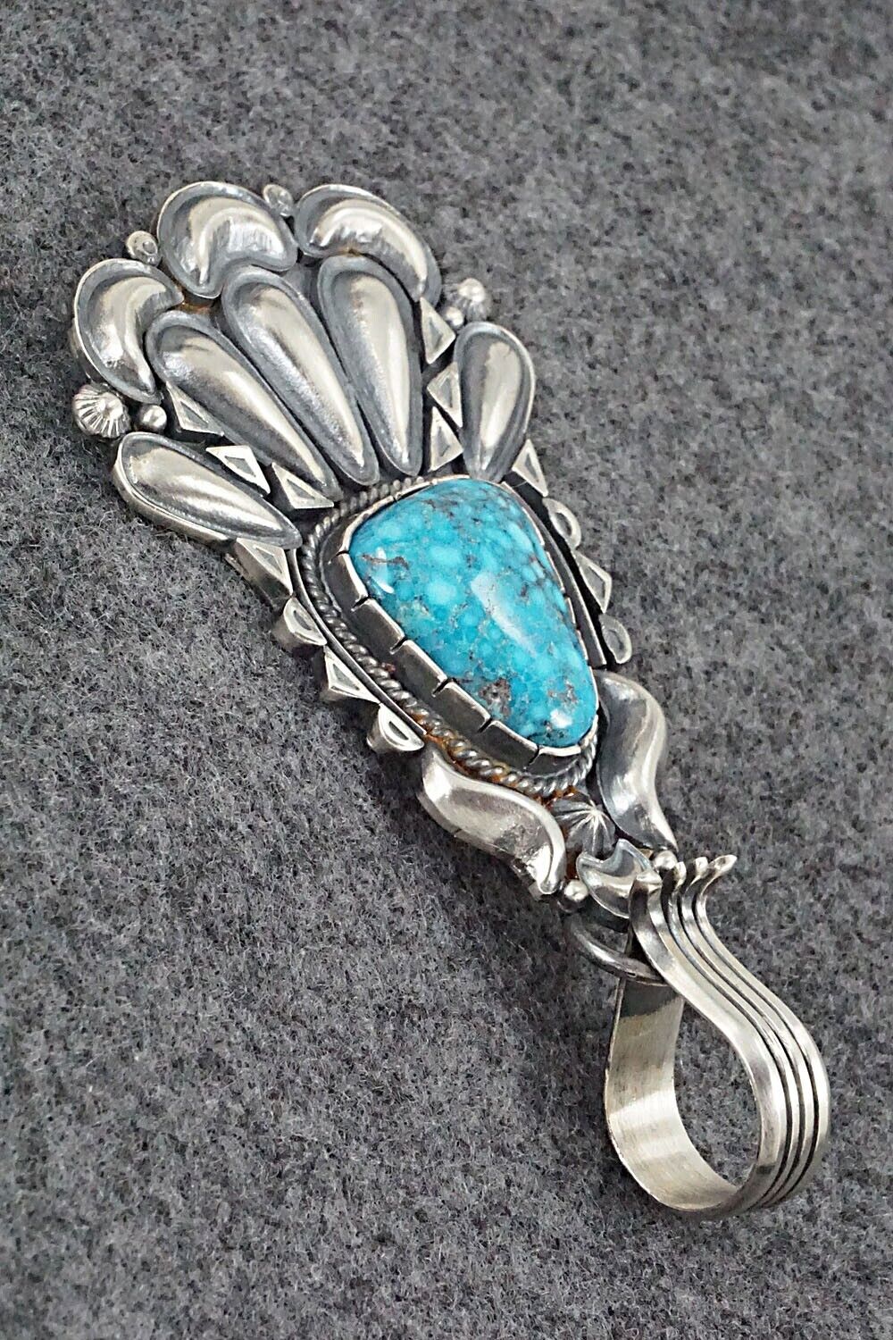 Turquoise and Sterling Silver Pendant - Derrick Gordon