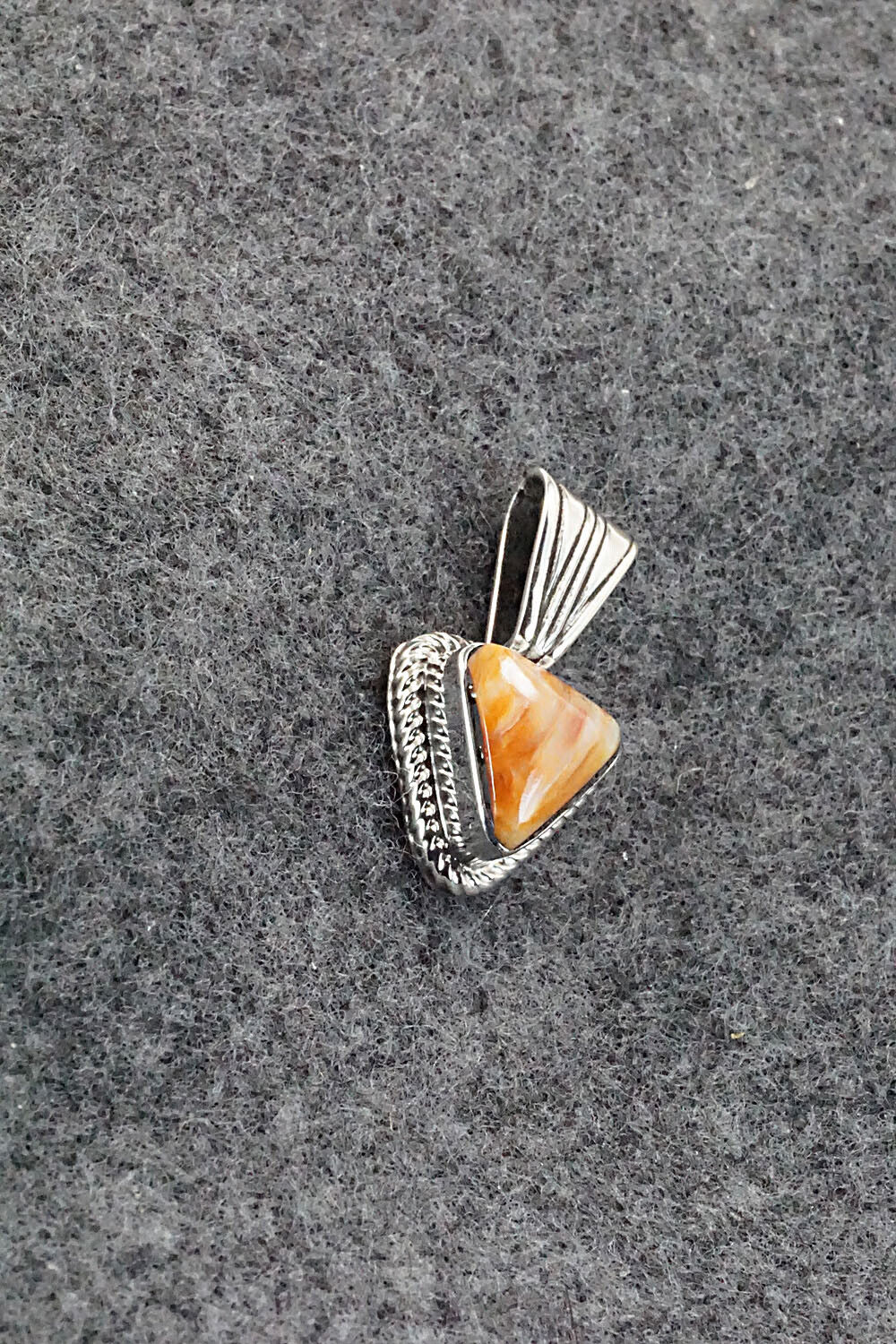 Spiny Oyster and Sterling Silver Pendant - Sadie Jim