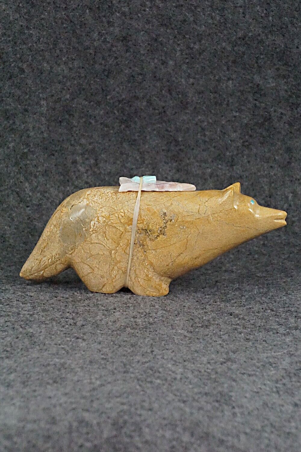 Wolf Zuni Fetish Carving - Delvin Leekya