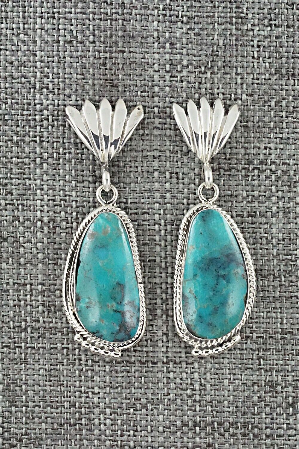 Turquoise and Sterling Silver Earrings - Sharon McCarthy