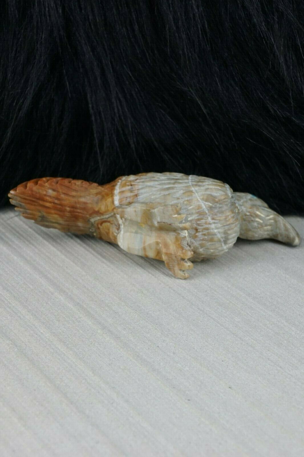 Eagle Zuni Fetish Carving - Tony Mackel - High Lonesome Trading