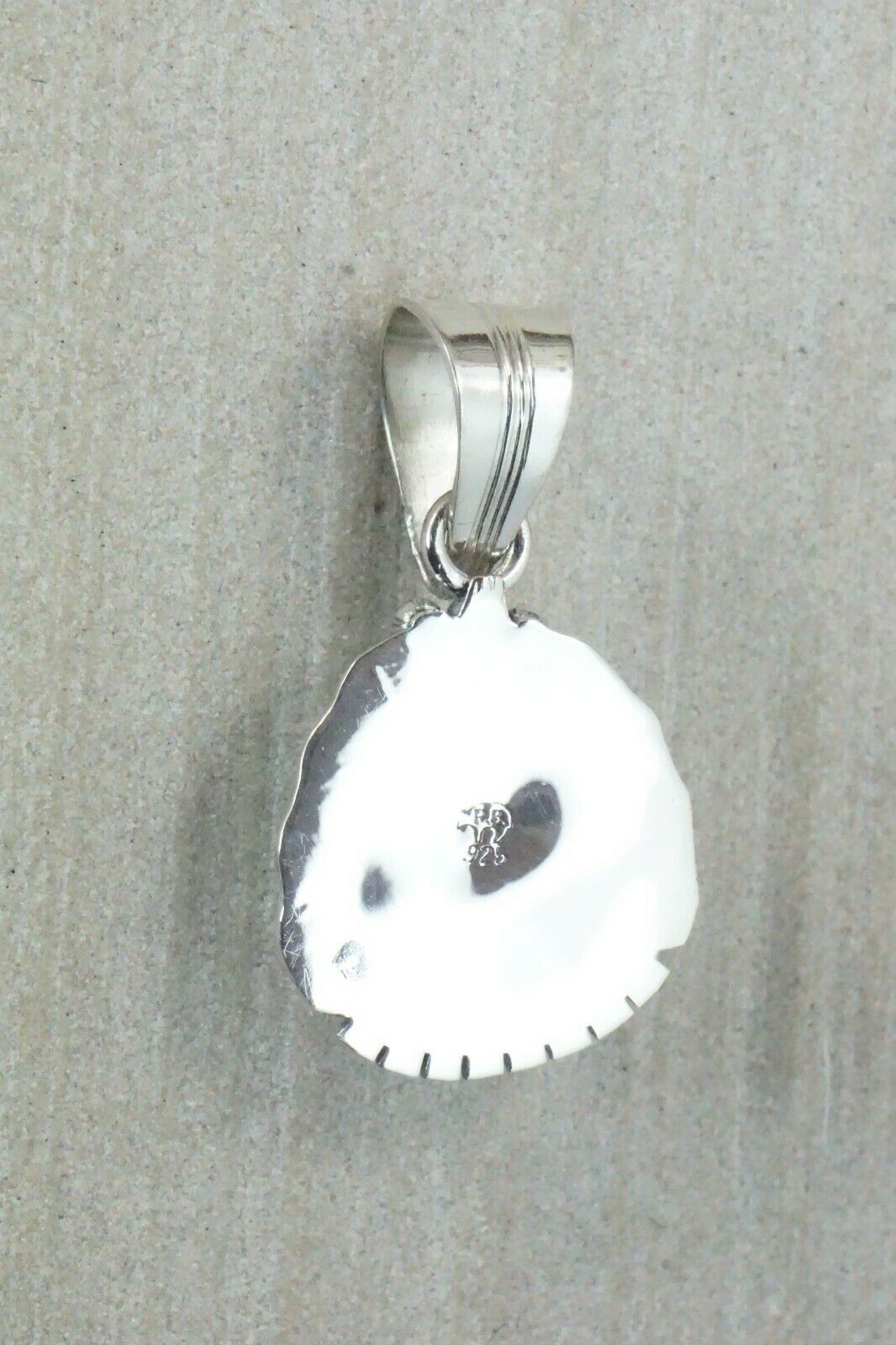 Turquoise & Sterling Silver Pendant - Native American