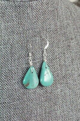 Navajo Turquoise and Sterling Silver Earrings - Native American