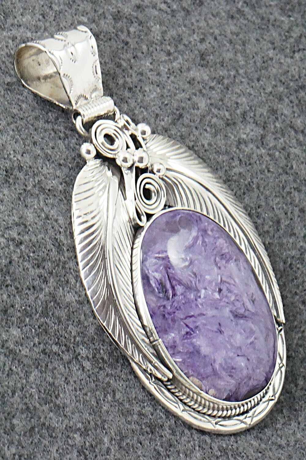 Charoite & Sterling Silver Pendant - Davey Morgan