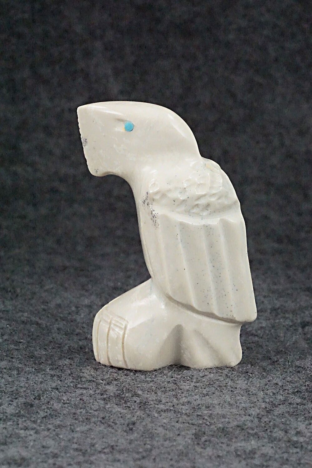 Eagle Zuni Fetish Carving - Gilbert Lonjose