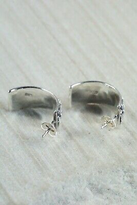 Navajo Sterling Silver Floral Earrings - Tom Dinesto