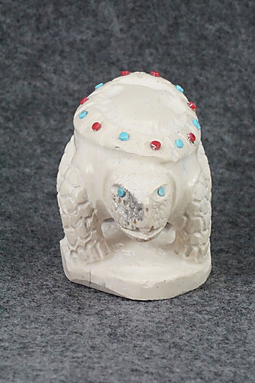 Turtle Zuni Fetish Carving - Carlton Kaamasee