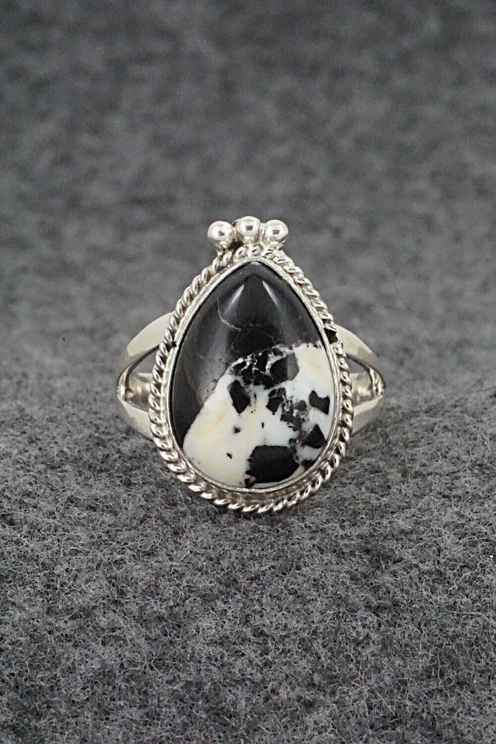 White Buffalo & Sterling Silver Ring - Benjamin Martinez - Size 9.25