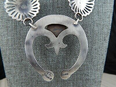 Turquoise & Sterling Silver Necklace and Earrings Navajo Eva and Linberg Billah - High Lonesome Trading