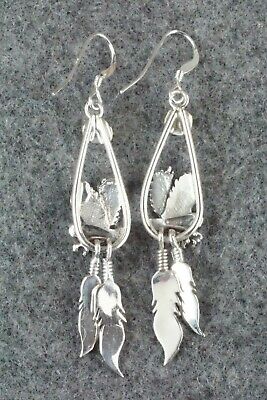 Coral & Sterling Silver Earrings - Elaine Shirley