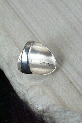 Navajo Sterling Silver Ring - Calvin Peterson - Size 10.75