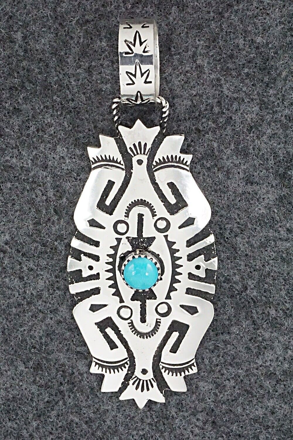 Turquoise & Sterling Silver Pendant - Richard Singer