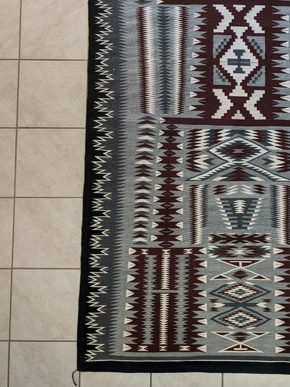 Navajo Handwoven Rug - 106in x 54in - Jolene Nez
