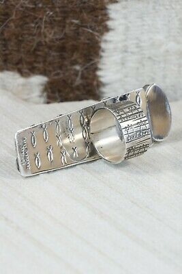 Navajo Turquoise and Sterling Silver Ring - Alex Sanchez - Size 7.5