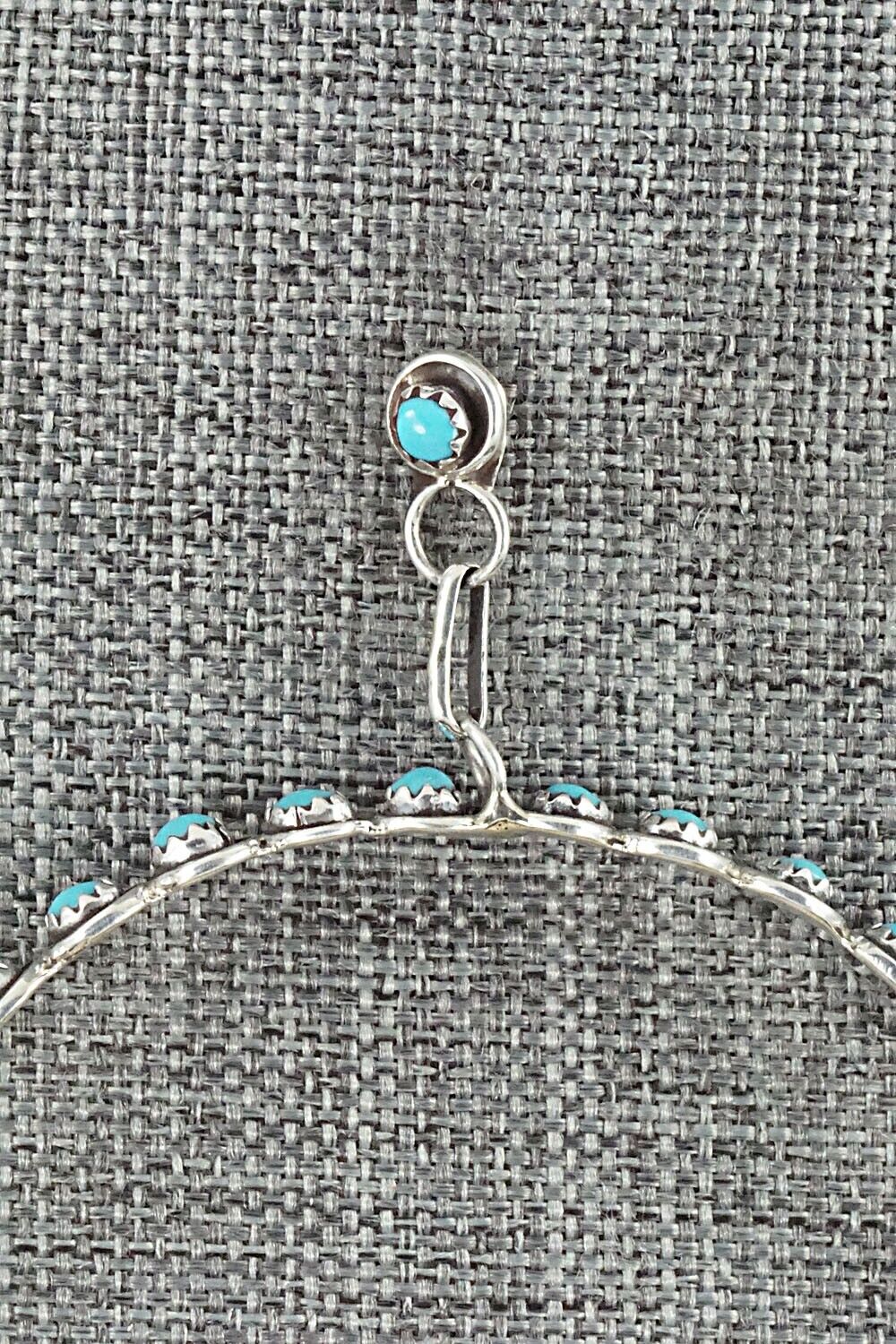 Turquoise & Sterling Silver Earrings - Florenda Lonasee