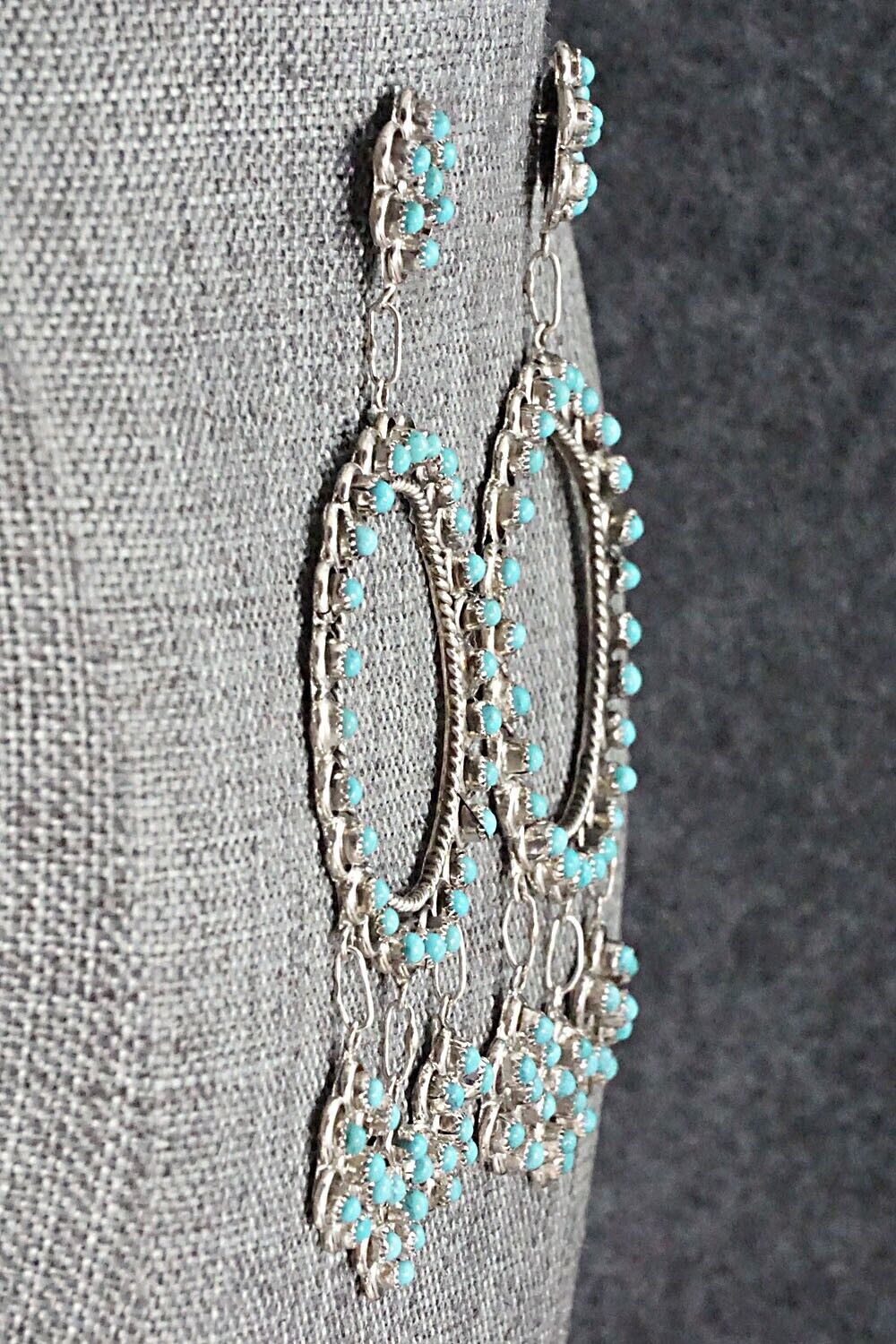 Turquoise & Sterling Silver Earrings - Waylon Johnson