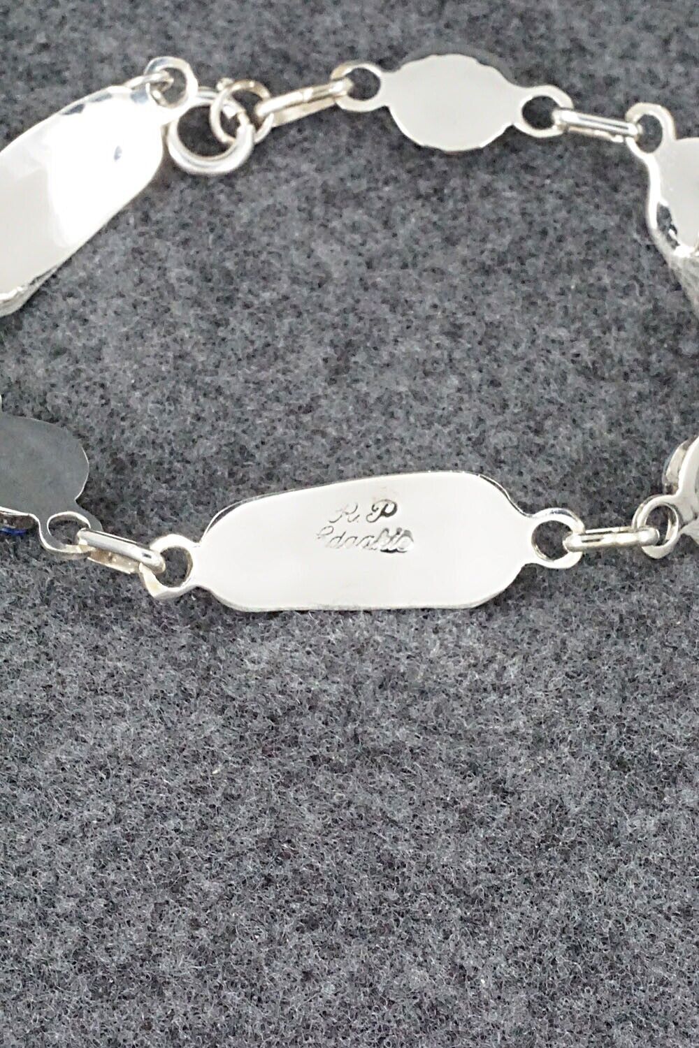 Multi Stone & Sterling Silver Link Bracelet - Patty Edaakie