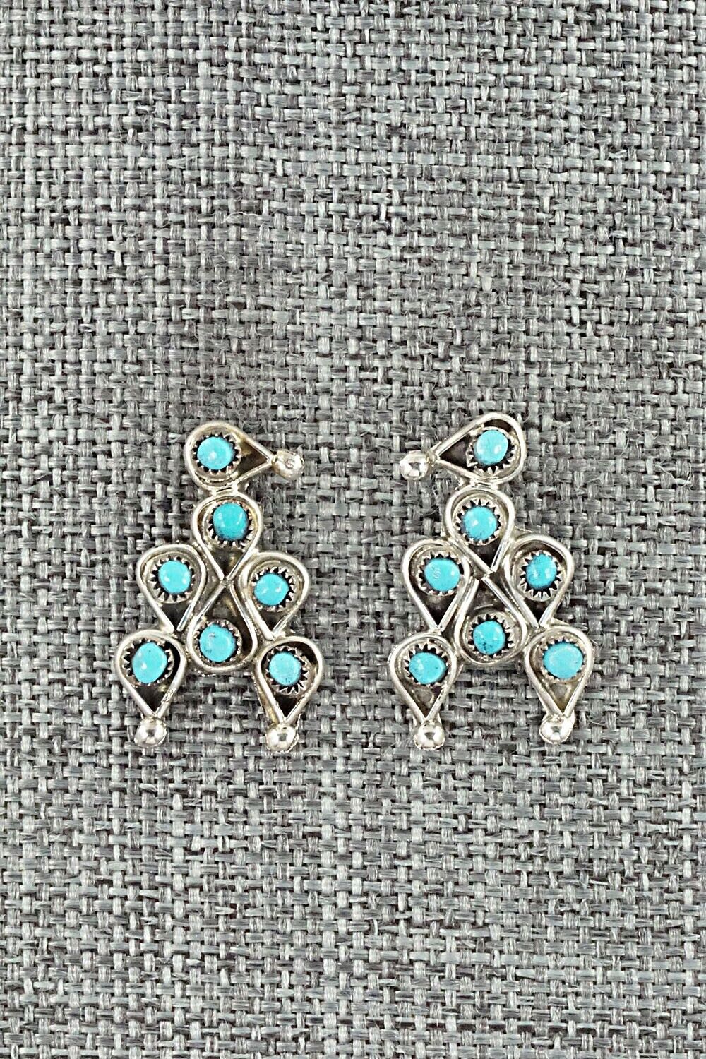 Turquoise & Sterling Silver Earrings - Waylon Johnson
