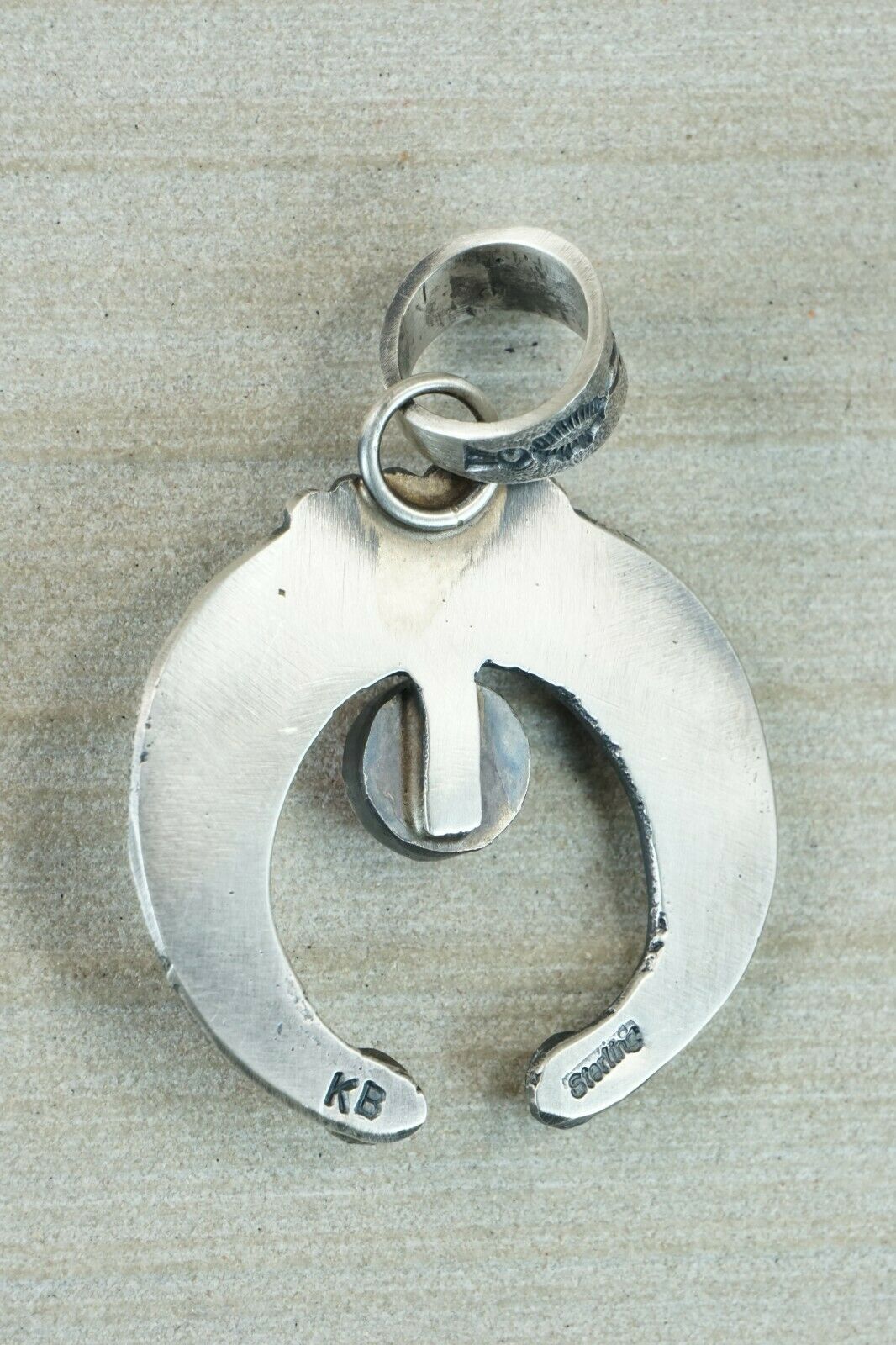 Navajo Spiny Oyster and Sterling Silver Pendant - Kevin Billah