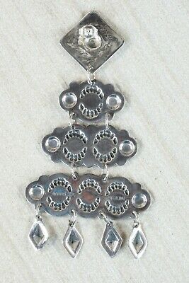 Navajo Sterling Silver Earrings - Harris Joe - High Lonesome Trading