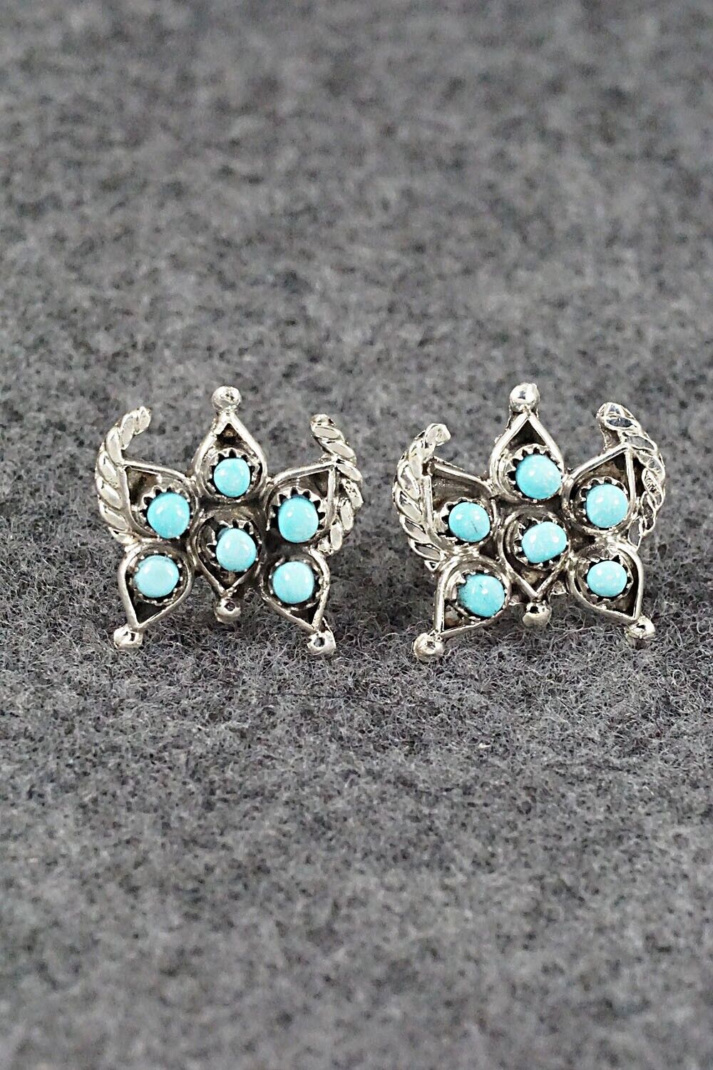 Turquoise & Sterling Silver Earrings - Wayne Johnson