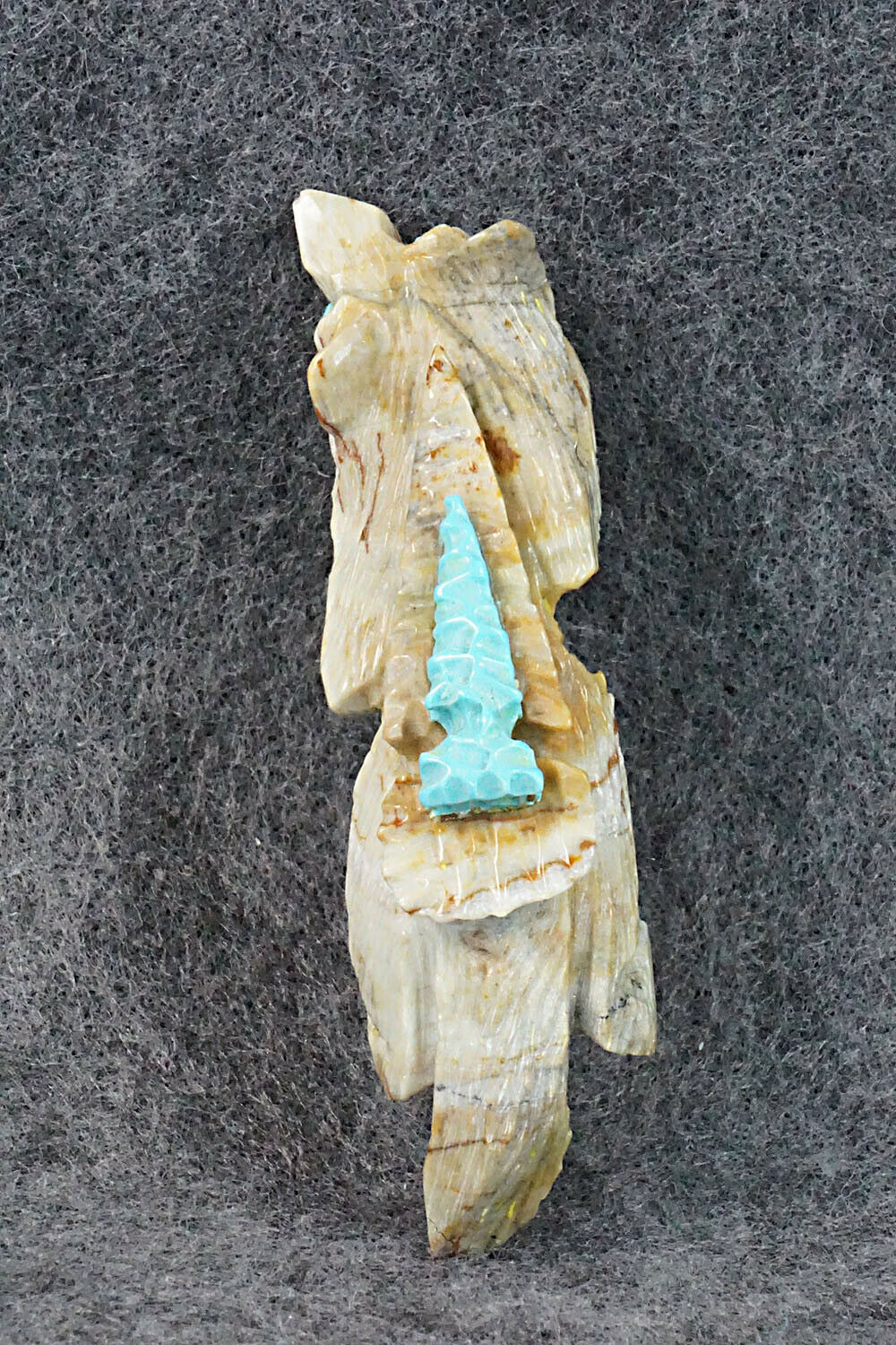 Wolf Zuni Fetish Carving - Alvin Haloo