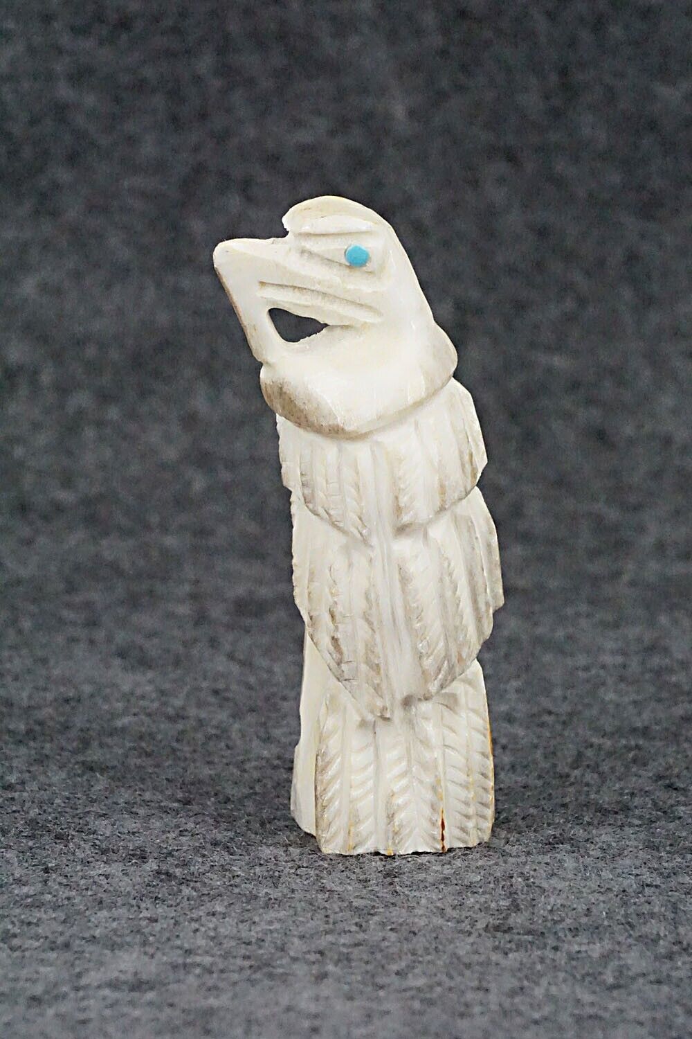 Eagle Zuni Fetish Carving - Jerrold Lahaleon