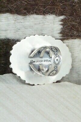 Turquoise & Sterling Silver Ring - Tom Lewis - Size 7