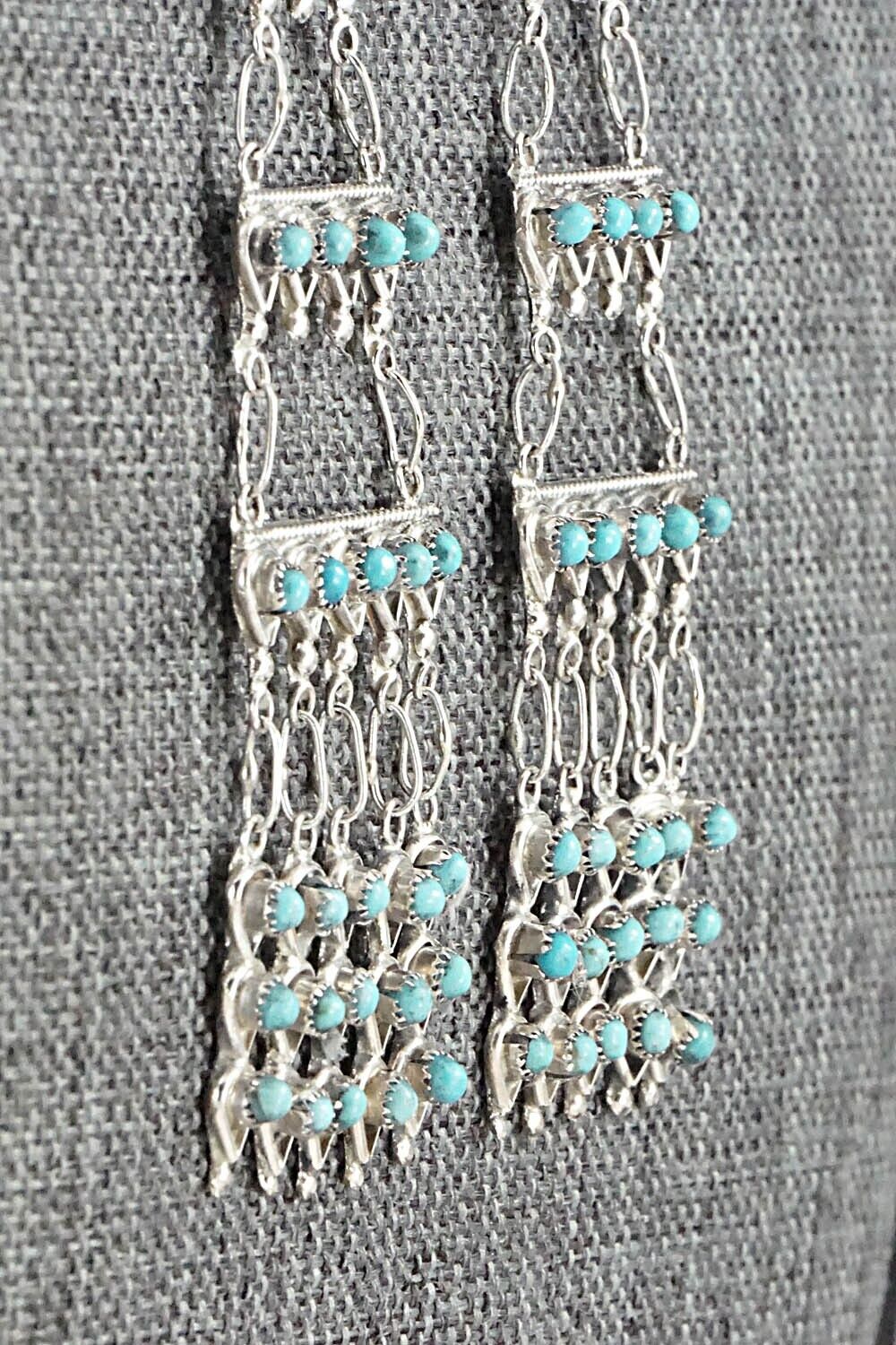 Turquoise & Sterling Silver Earrings - Waylon Johnson