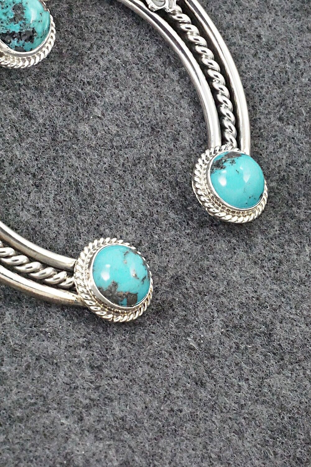 Turquoise, Spiny Oyster and Sterling Silver Pendant - Derrick Gordon