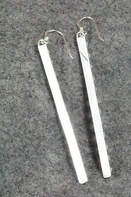 Turquoise & Sterling Silver Earrings - Lorenda Edaakie
