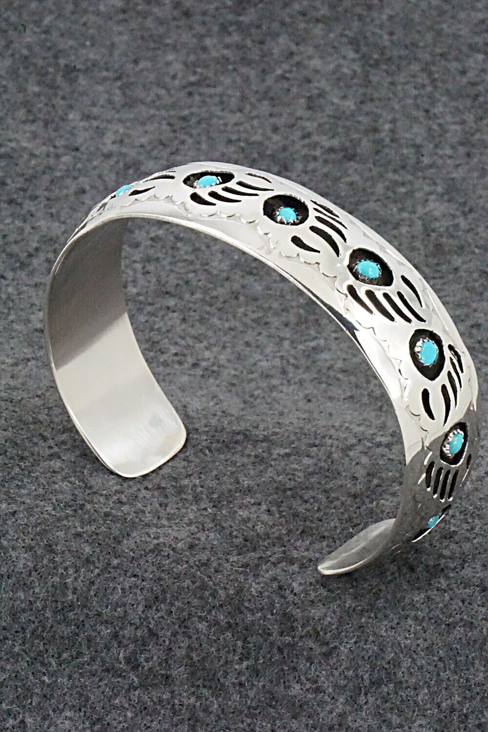 Turquoise & Sterling Silver Bracelet - Pearlene Spencer