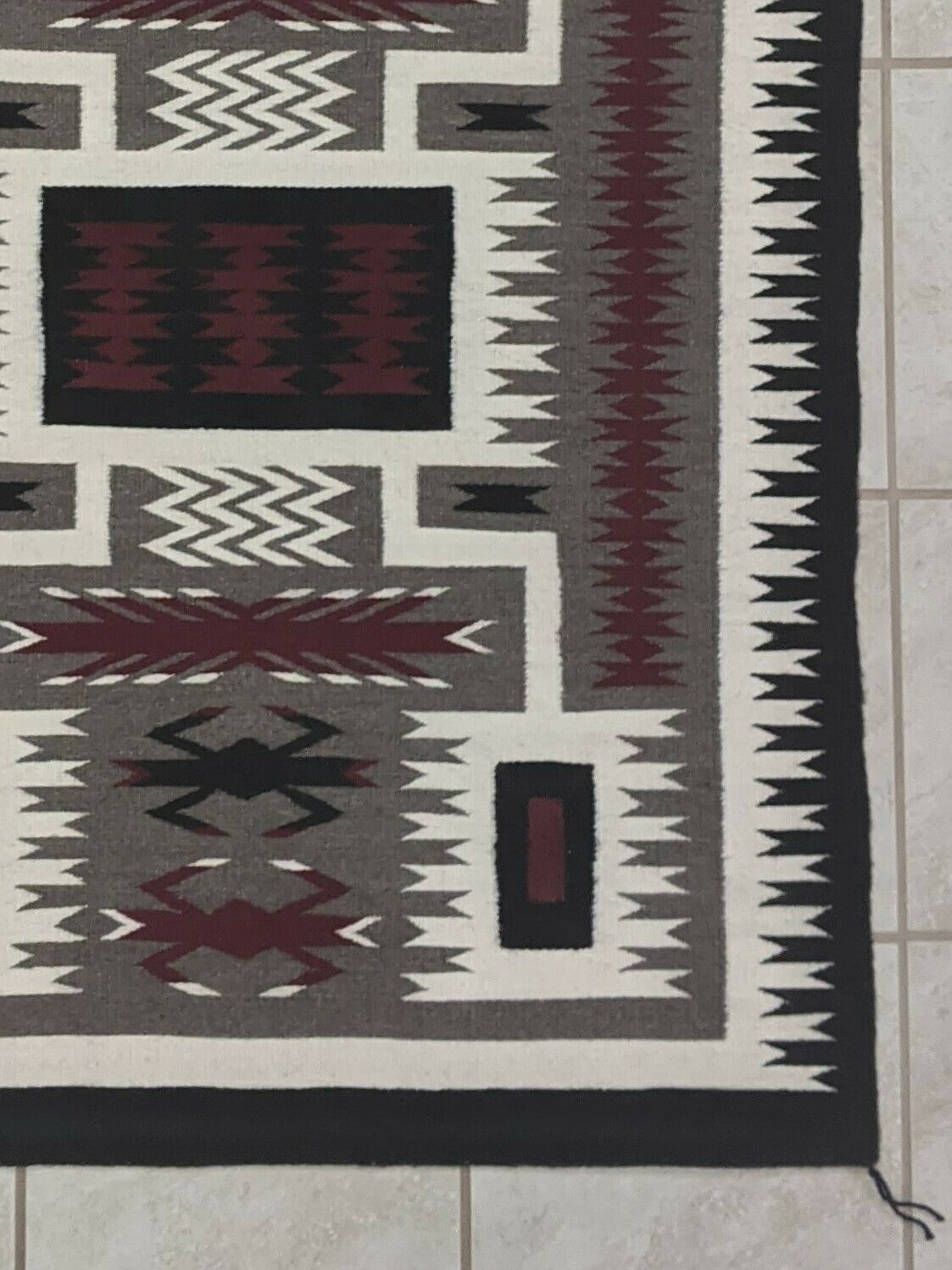 Navajo Handwoven Rug - 46.5in x 34in - Effie William - High Lonesome Trading