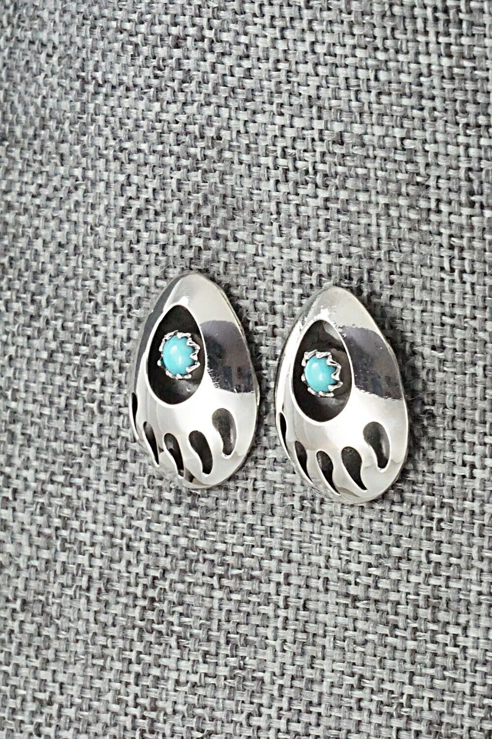 Turquoise & Sterling Silver Earrings - Leta Parker