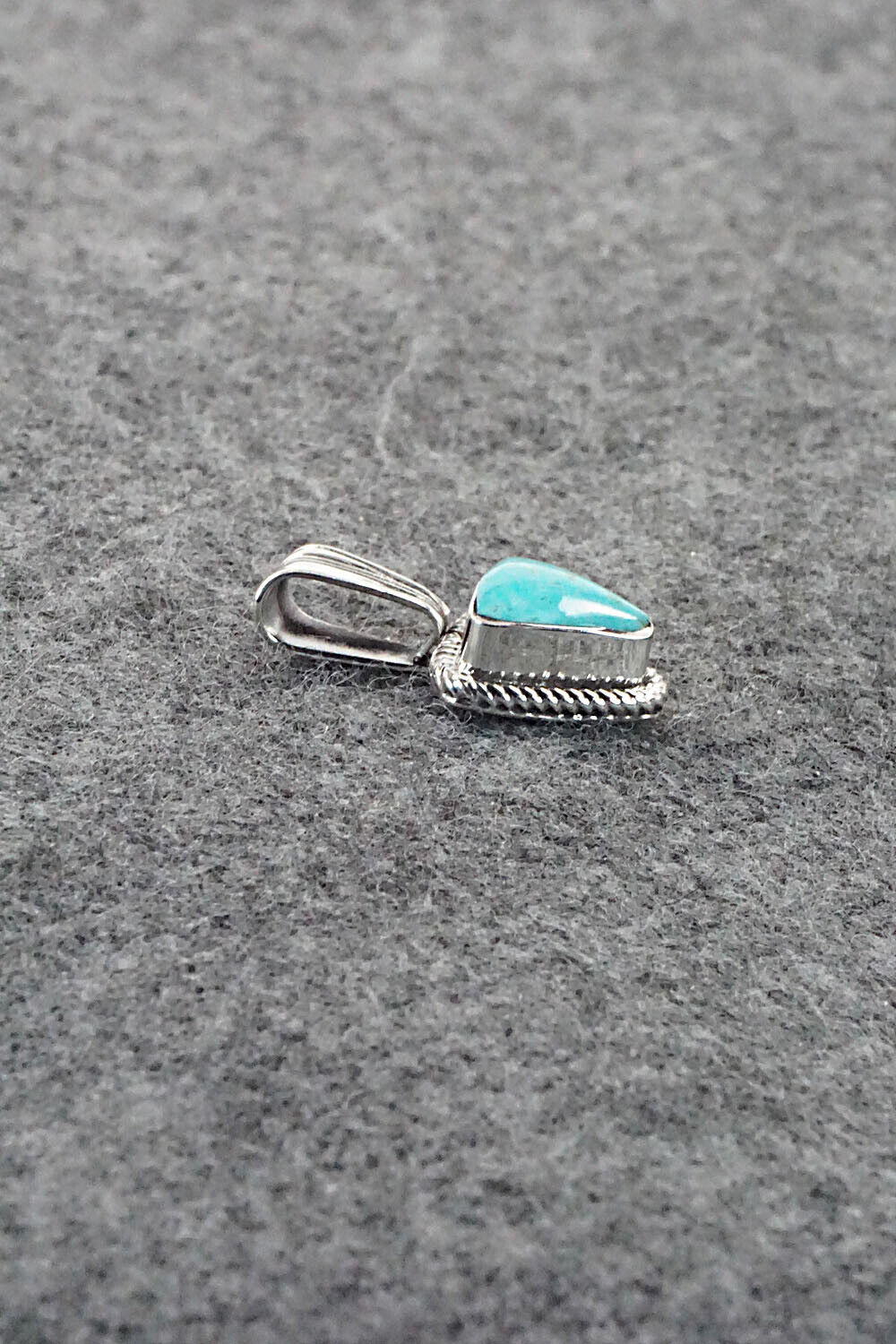 Turquoise and Sterling Silver Pendant - Sadie Jim