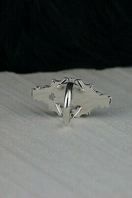 Navajo Turquoise and Sterling Silver Ring - Daniel Benally - Size 7.5 - High Lonesome Trading