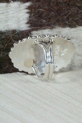 Coral and Sterling Silver Ring - Donovan Wilson - Size 7.75