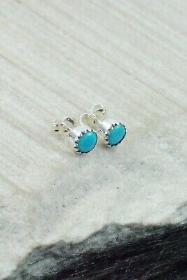 Turquoise & Sterling Silver Earrings - Annie Spencer
