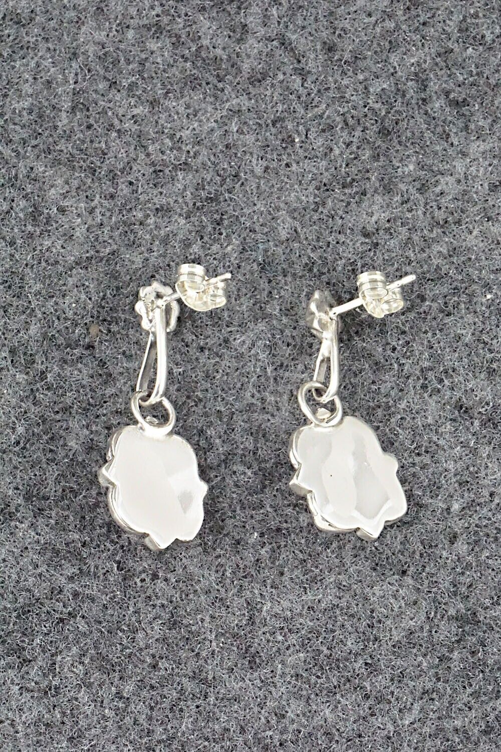 Coral & Sterling Silver Earrings - Sharon McCarthy