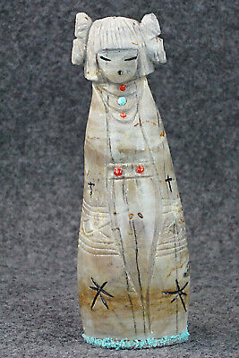 Corn Maiden Zuni Fetish Carving - Sandra Quandelacy
