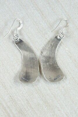 Navajo Sterling Silver Earrings - Charlie Yazzie - High Lonesome Trading