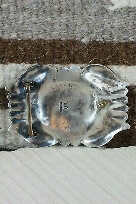 Turquoise & Spiny Oyster Sterling Silver Belt Buckle - Shawn Cayatineto - High Lonesome Trading