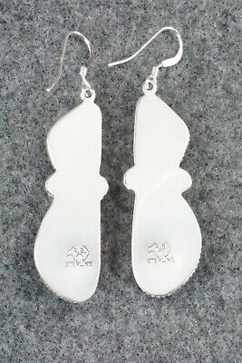 Turquoise & Sterling Silver Earrings - Lee Shorty