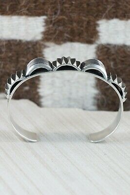 Navajo Sterling Silver Bracelet - Leander Tahe