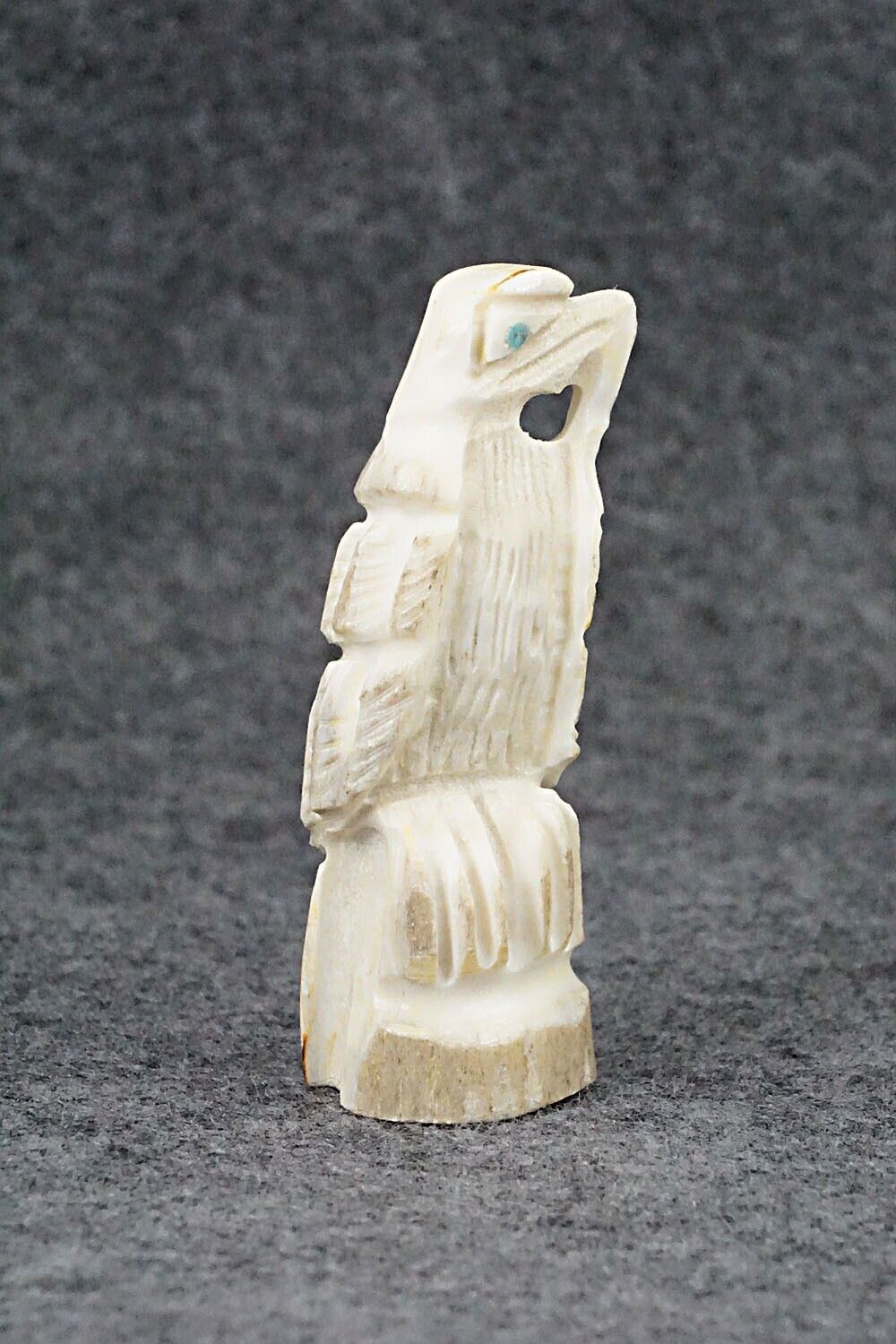 Eagle Zuni Fetish Carving - Jerrold Lahaleon