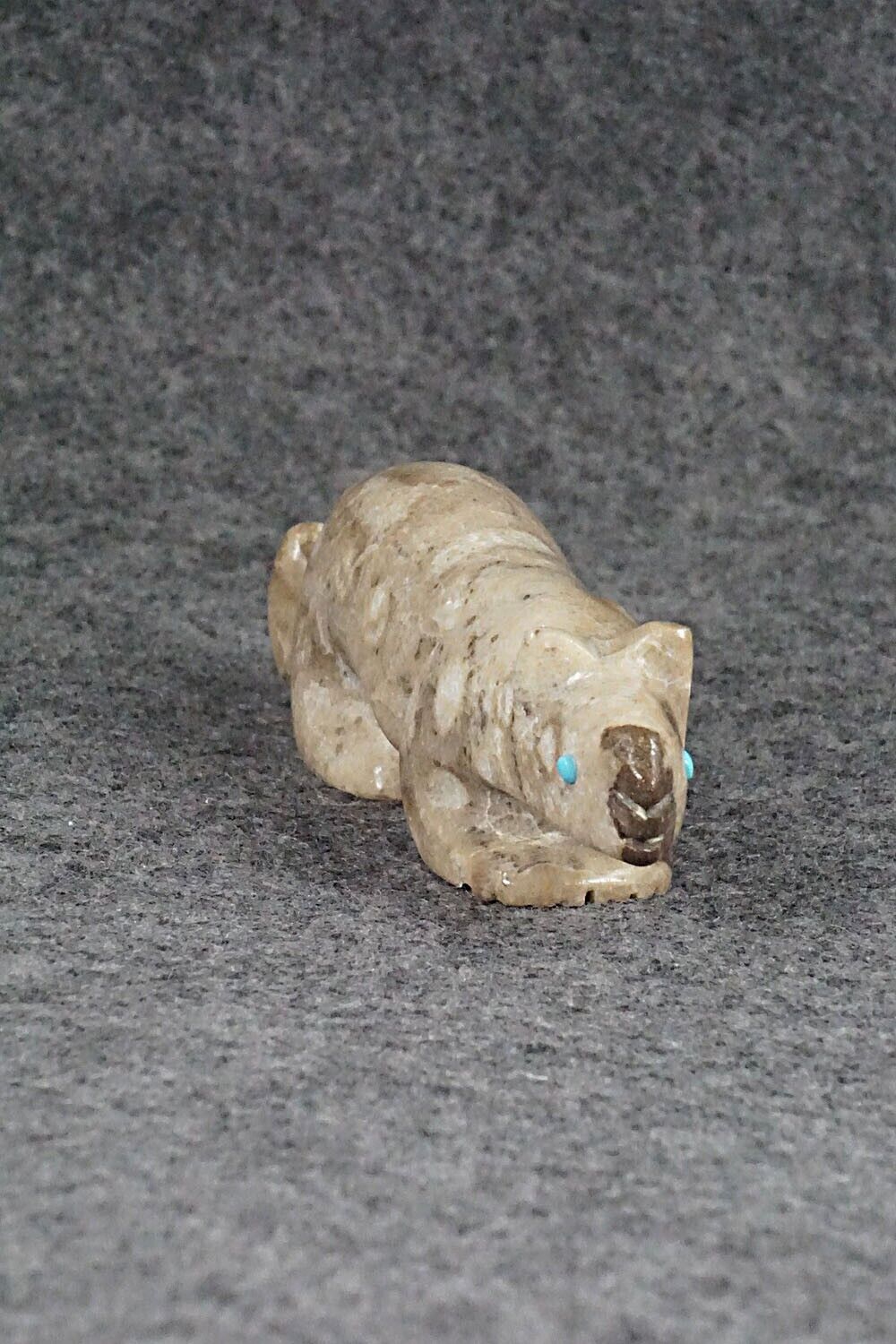 Mountain Lion Zuni Fetish Carving - Ronnie Lunasee