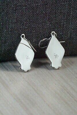 Navajo Turquoise & Sterling Silver Earrings - Sharon McCarthy