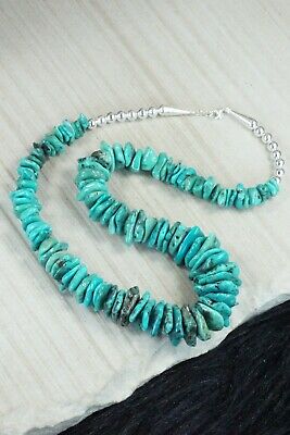 Turquoise & Sterling Silver Necklace - Navajo