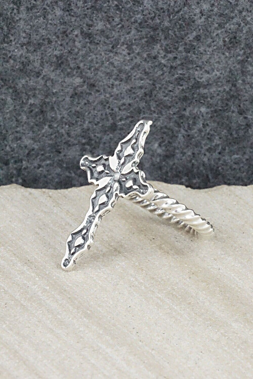 Sterling Silver Ring - David L. Lopez - Size 4.25